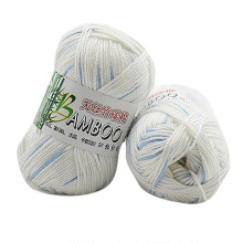 Yakbaofuo New 100% Bamboo Cotton Warm Soft Natural Knitting Crochet Knitwear Wool Yarn 50g DIY Knitting