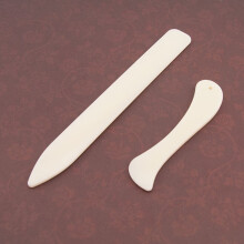 SANAG 2pcs Folder Paper Creaser Tool Plastic Bone Scoring Folding Creasing Scrapbooking DIY Handmade Bookbinding Cards Tool