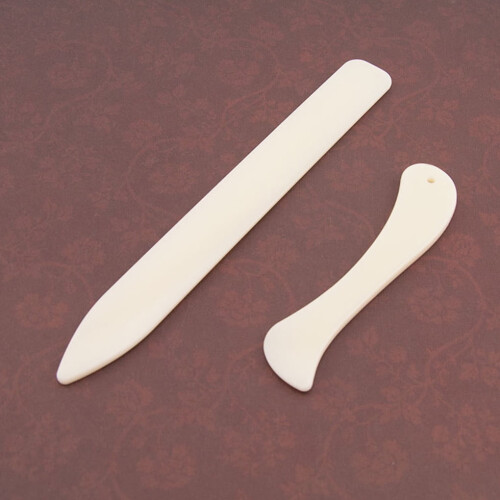 SANAG 2pcs Folder Paper Creaser Tool Plastic Bone Scoring Folding Creasing Scrapbooking DIY Handmade Bookbinding Cards Tool