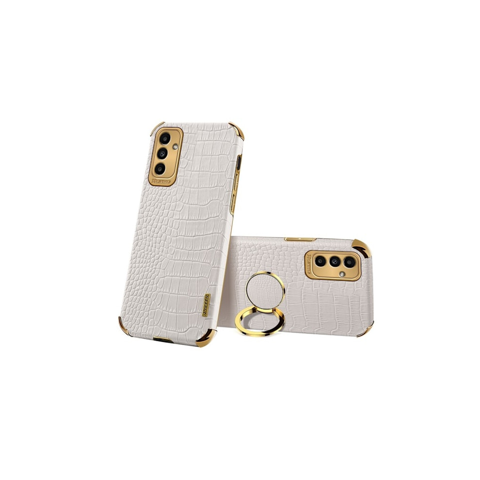 Compatible With Samsung Galaxy A13 5G/ A04s 4G Electroplated Crocodile Cover - White 9499224081406