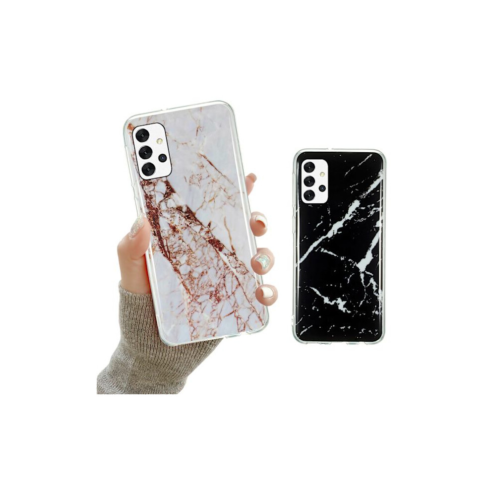 Dress Your Compatible With Samsung Galaxy A32 5G In A Marble Case! White 9499224081420