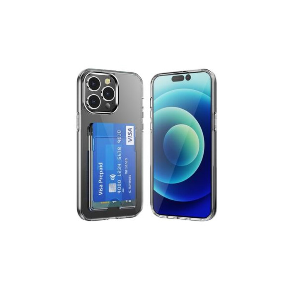 Compatible With Iphone 15 Pro Transparent Case With Card Holder Transparent 9499224081642