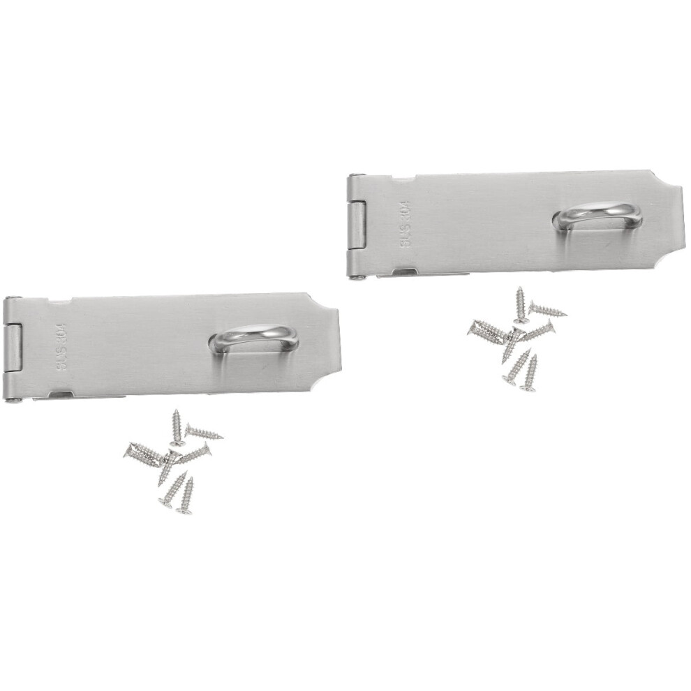 Door Lock 2 Sets Locks Hasp Latch Latches Security 304 Stainless Steel 9499224082090