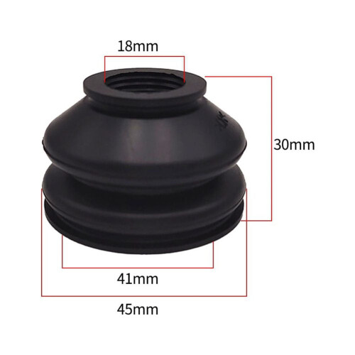 2Pcs Universal Dust Boot Rubber Track Rod End And Ball Joint Boots 1