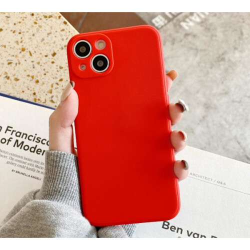 Silicone case for compatible with iPhone 12 Pro Red one size