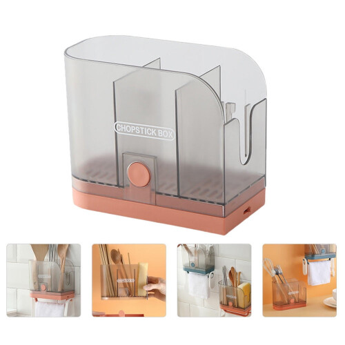 1pc Chopstick Storage Holder Kitchen Chopsticks Container Home Kitchen Box 2