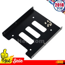 FOR 2.5 SSD HDD To 3.5 Metal Hard Drive Mounting Adapter Bracket Dock Holder For PC Hard Drive Enclosure Bracket Black