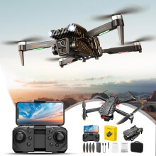 Ywuzuh Drone with Camera for Adults Kids,Brushless Super Endurance Foldable Drone,Side Flight,Obstacle Avoidance,Christmas Gifts