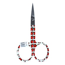 3 3/4 Inch Holiday Embroidery Scissors Poinsettia