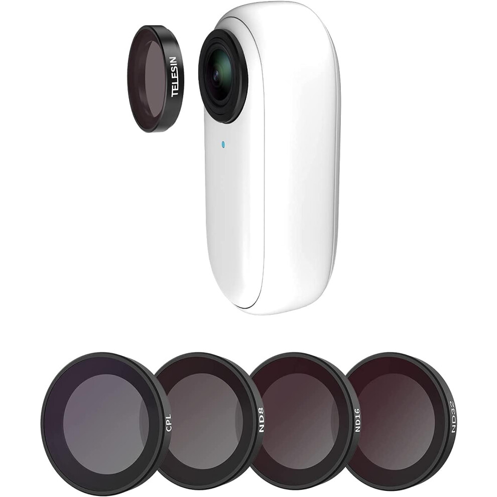 4-Pack Lens Filter Nd8 Nd16 Nd32 Cpl For Insta 360 Go2 Camera, Neutral Density And Polarizing Lens Filter Kit 9338982203173