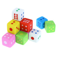 12 Pcs Dice Pencil Erasers Rubber Supplies for Teachers Office Stationery Colorful