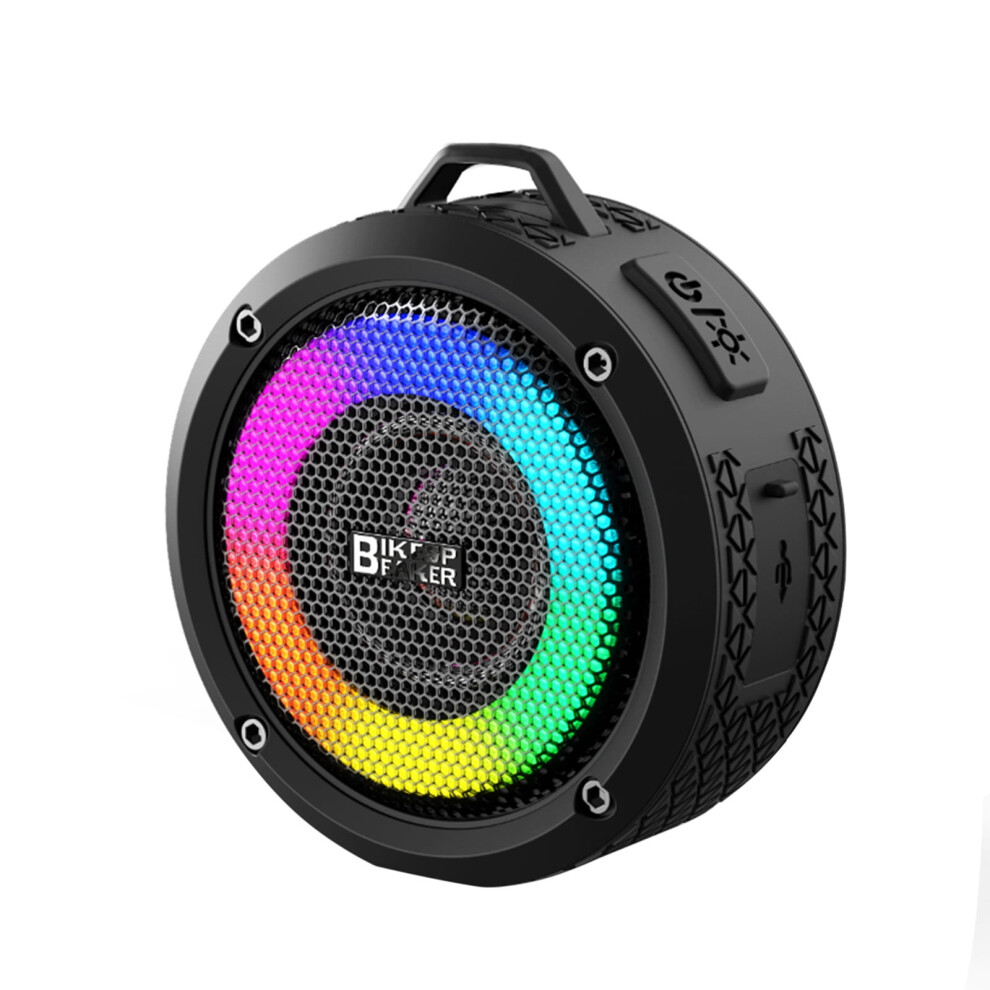 Paveos Portable Bluetooth 5.0 Speaker, Wireless Colored - Compatible With Bluetooth Devices, Holiday Gift For Adults Light/Black 9338982203074