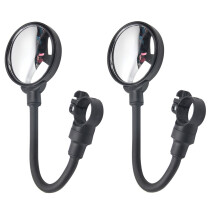 Mirror Bike Mirrors for Handlebars Adjustable Rearview Rotatable Acrylic Plastic 2 Pcs
