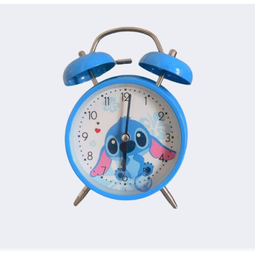 Stitch Cartoon Double Clock Alarm Clock Bedside Clock