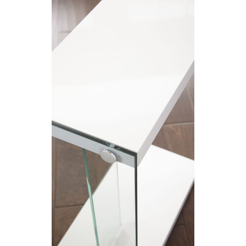 Elaina - Chair Side End Table - White 2