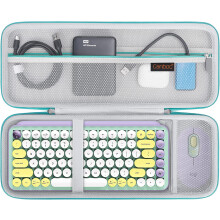 Hard Carrying Case Compatible with Logitech POP Keys Mechanical Wireless Keyboard and POP Wireless Mouse, Mesh
