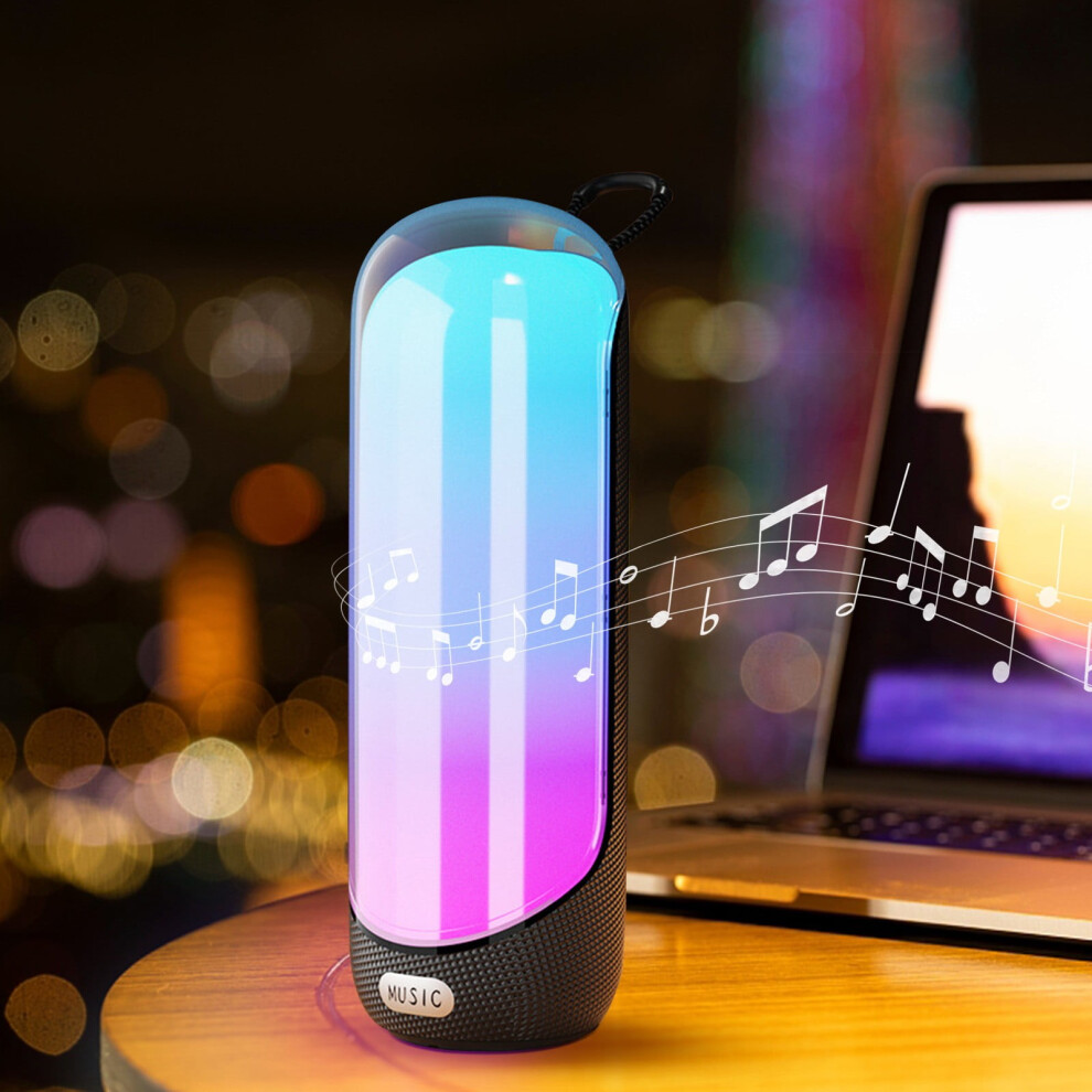 Gnobogi Bluetooth 5.3 Speaker, High Volume, High Sound Quality, Overweight Subwoofer, Dazzling Lights, Portable Audio 9338982203050