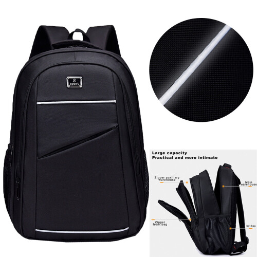 Large Capacity Backpack with Reflective Strips, Multi-compartment for School, Office, Travel - Compatible with OYIGU