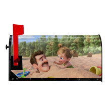 Inside Out Magnetic Mailbox Cover Garden Yard Home Decor For Outside, Decorative Outdoor Post Letter Box Wrap Decor Mail Wraps, 25.5x21 In