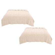 Xubond Fabric Lightweight Plush Soft Ice Blanket, Breathable Temp-Controlled AC Summer Use, Compatible with Constant Conditioned Rooms, White Throw