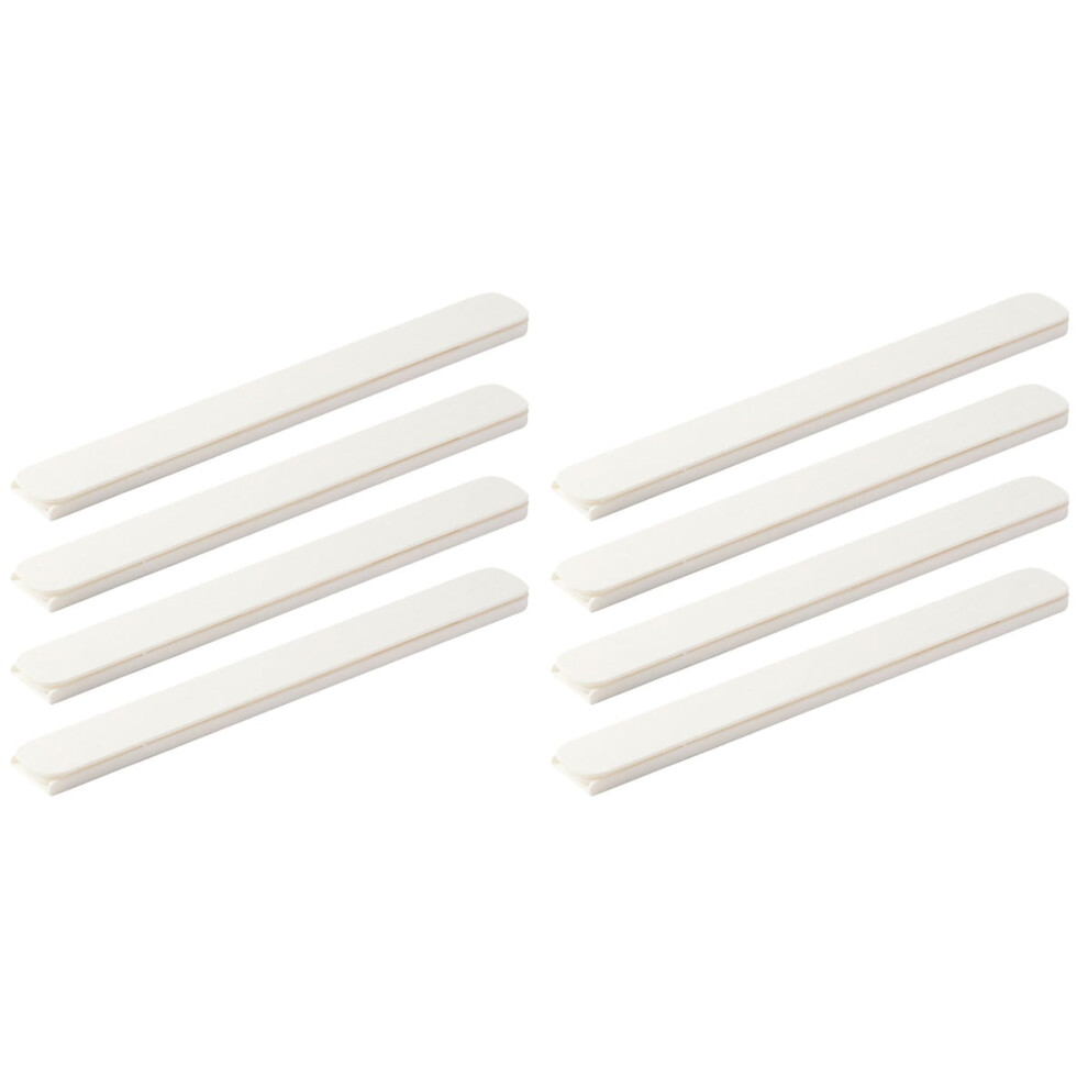 White 8 Pcs The Hips Closet Wardrobe Cabinet Drawer Slides Multipurpose No Punching 9353595263864