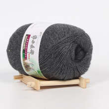 WinysinCashmere Line Hand-Knitted In Baby Wool Scarf Line Fine Wool