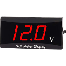 Motorcycle Voltmeter DC 12V Digital Voltmeter Gauge LED Display Voltage Meter for Motorcycle Car Battery Voltage Monitor