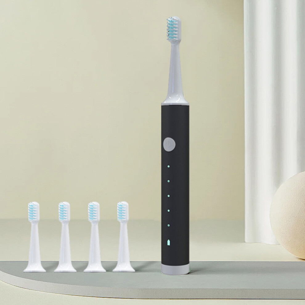 VALSEEL Electric Toothbrush for Adults, Low Noise & Portable with Smart Timer, IPX7 Waterproof Vibration Toothbrush