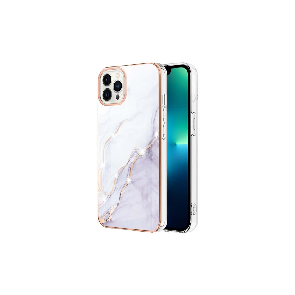 Tpu Cover Compatible With Iphone 15 Pro Marble White 9496895866318