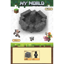 Minecraft Building Blocks with 48 Six-Sided Magnetic Toys (The Final Gate)