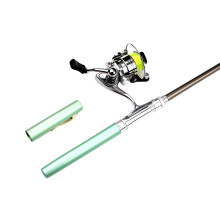 Pen Fishing Rod Reel Combo Set Premium Mini Pocket Collapsible Fishing Pole Kit Telescopic Fishing Rod + Spinning Reel