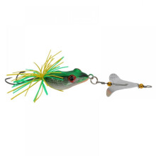Savlot 1PCS Fishing Lure With Propeller Large Noise Isca Frogs Lure 135mm 9g Pesca Frogs Sinking Snakehead Bait Fishing