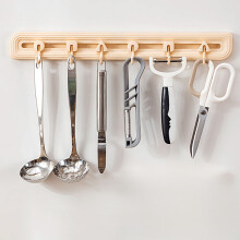 Wtgtog Behind Door Hooks, Non-Stick No Hole, Adjustable Spacing, Kitchen Hooks, Compatible with School Supplies, Flash Deals, Khaki