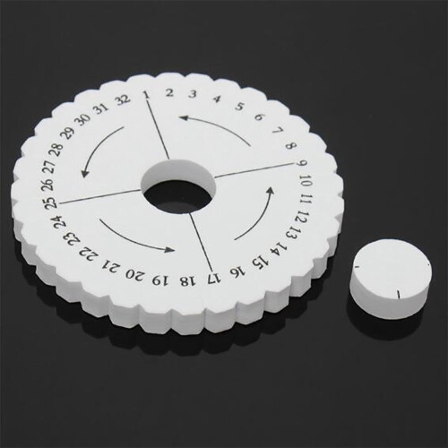 2Pcs Round Square Kumihimo Beading Cord Disc Disk Braiding Plate DIY Braid School Office Essentials