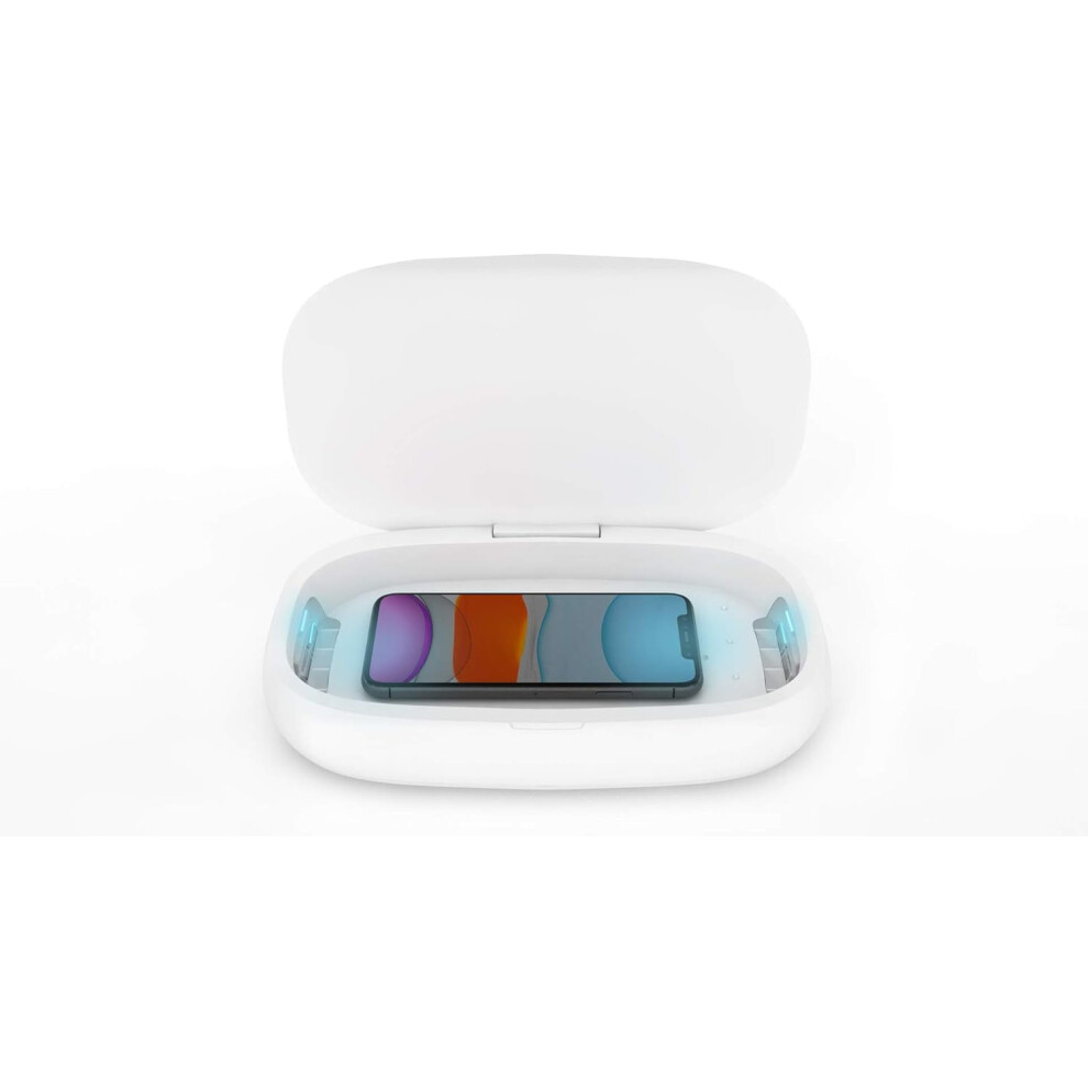 Cell Phone Sanitizer Universal Cell Phone Charger Box | 360-Degree Uv-C Sanitizer | Disinfects And Charges All Light 9496895866691