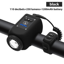 Bicycle Electric Horn Headlight, Mountain Bike Bell, Silicone Electronic Horn, Compatible with Adult Bikes, Riding Light