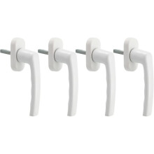 New, suitable white window handle, 4 pieces universal window handles, aluminum window handle fits left and right