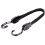Wideskall 2 Pieces 20" inch Flat Bungee Cords with Hooks Black 2