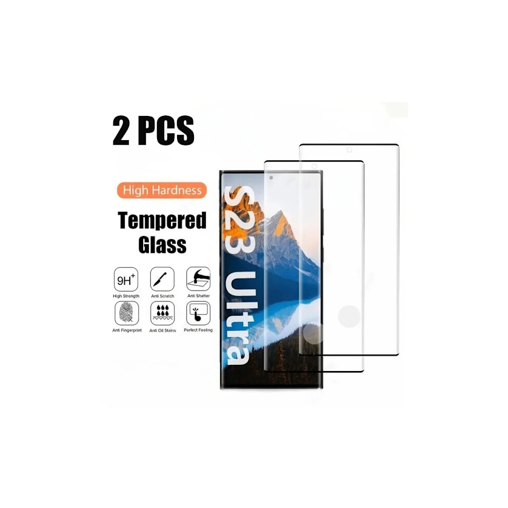 2 Pcs Tempered Glass Screen Protector Compatible With Samsung S25 S24 S23+ S23 Ultra S22 S22+ S22 Ultra S21 S20 Plus Ultra 9448990295272