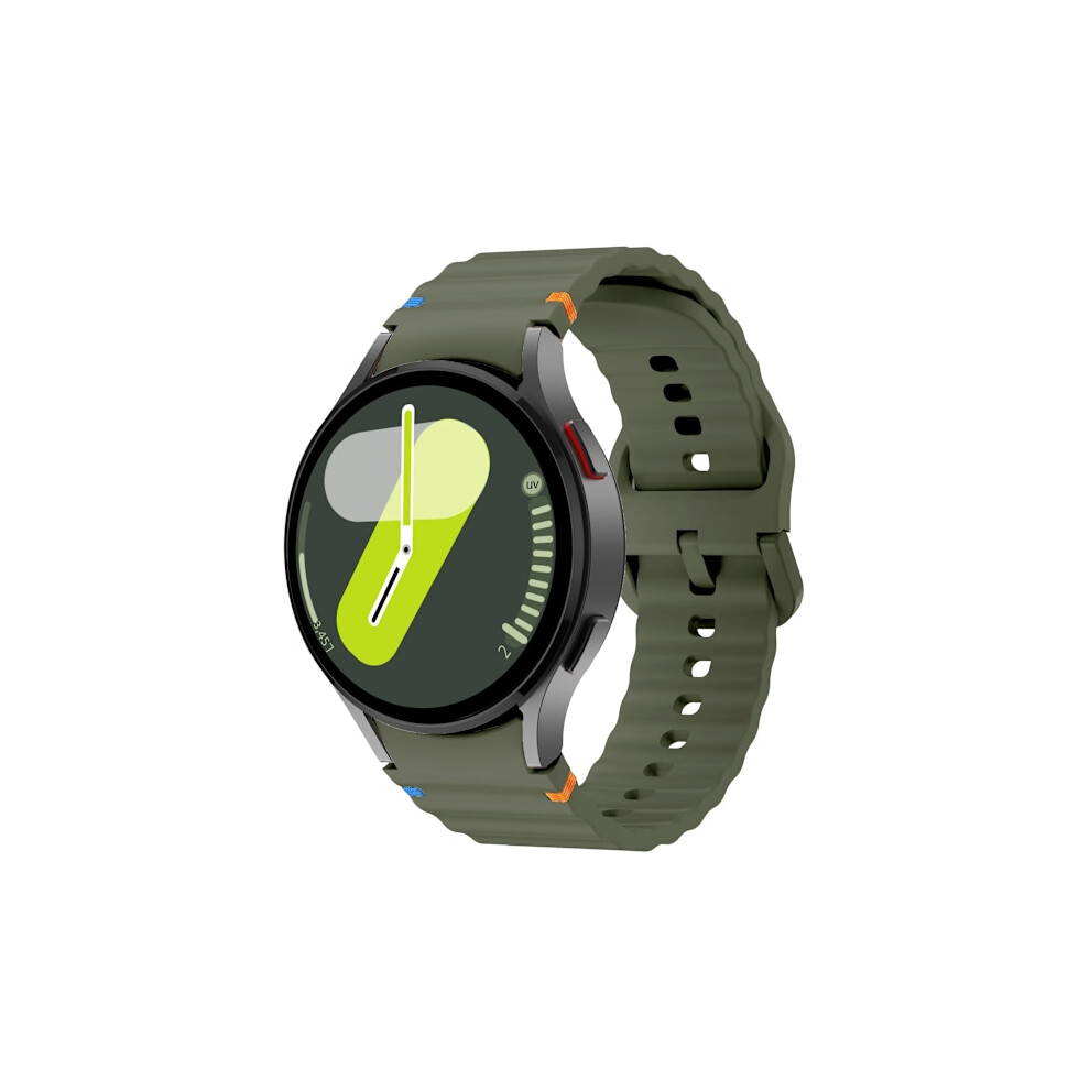 Silicone Strap Compatible With Samsung Galaxy Watch 7 6 5 4, 44Mm 40Mm 45Mm 47Mm 43Mm 46Mm 42Mm Band, Green 9448990295302