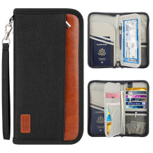 Passport cover, Passport holder Family travel organizer wi