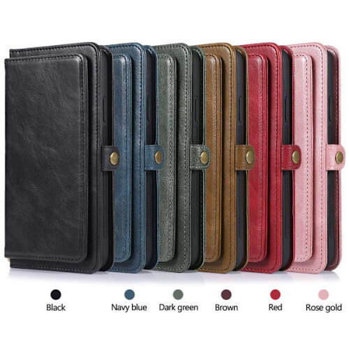 Compatible with Samsung Galaxy A10 - Rugged Wallet Case Red 1