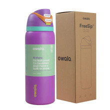 Large 710ml Off-White Thermos Bottle for Adventure violetR