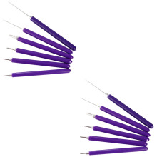 Paper Quilling Tool Set Slotted Craft Pen Stainless Steel Origami Cardmaking DIY 2 Sets Purple