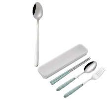 304 Stainless Steel Fruit Puree Spoon Baby Food Tableware With Serrated Baby Puree *2PCS