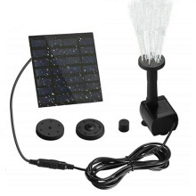 INF Water fountain with solar cells and 4 sprinkler heads