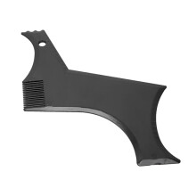 Beard Styling Comb Beard Shaping Tool, Black Plastic Beard Template for Beard Styling, Flexible Stencil Comb/Contour Tracing Comb, 20.5*10.5*0.