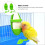 2 Pcs Skeleton Pole Bird Stand Rack Pet Supplies Multi Function Tool Toys Dispenser 4