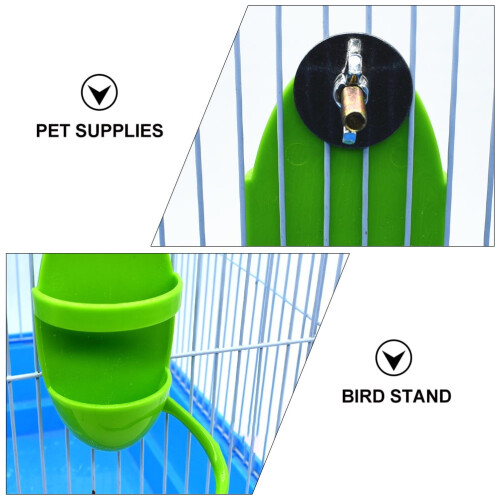 2 Pcs Skeleton Pole Bird Stand Rack Pet Supplies Multi Function Tool Toys Dispenser 2