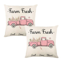Xubond Throw Pillows For Couch Throwing Pillow Cover Spring Lavender Outdoor Decoration Sofa 45 * 45cm/17.7 17.7in Pillow Case Multi-color Fabric